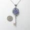 Sterling Silver Elvish Key Necklace made with Swarovski crystals, Elvish Jewelry, Fairy Jewelry, Fantasy Jewelry, Key Jewelry product 3
